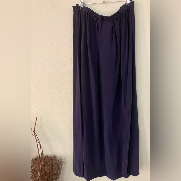 NWT Eileen Fisher 100% silk purple maxi skirt - Picture 4 of 5